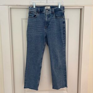 Abercrombie & Fitch The Ankle Straight Ultra High Rise Jeans